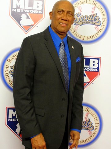 Hall of Fame pitcher Ferguson Jenkins at the Professional Baseball Scouts Foundation gala. Photo Credit: Dennis J. Freeman 