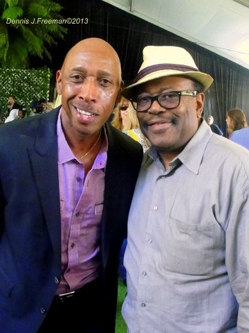 Jeffrey Osborne and urban radio legend Lee Bailey at the announcement of this year's performers for the Playboy Jazz Festival. Photo Credit: Dennis J. Freeman