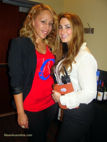 WISE member Brittney Hayes an Los Angeles Clippers Account Executive Alexandra Novak. 