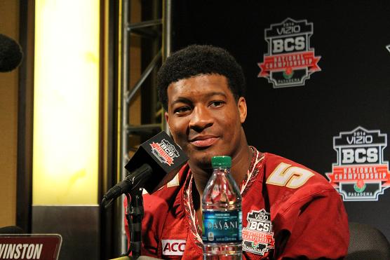 The NCAA and college football  made a lot of money off of the BCS National Championship    Game, which Florida State quarterback Jameis Winston and his  team won. Photo: Dennis J. Freeman