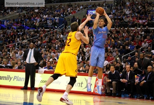 Leading the way: Blake Griffin's 21 points and 11 rebounds powers the Clippers past Cleveland. Photo: Dennis J. Freeman/News4usonline.com  