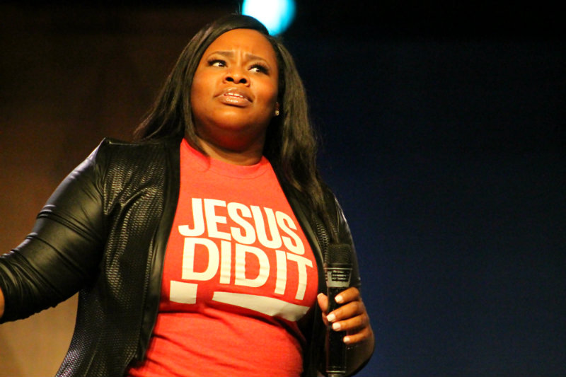 Gospel vocalist Tasha Cobb took praise and worship to another level at the 2015 Gospel Fest. Photo by Dennis J. Freeman