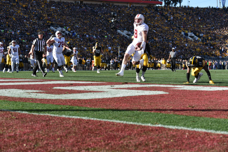 Stanford quarterback Kevin Hogan ended his college carrer with a bang, producing four touchdowns in the Rose Bowl Game. Photo by Dennis J. Freeman/News4usonline.com