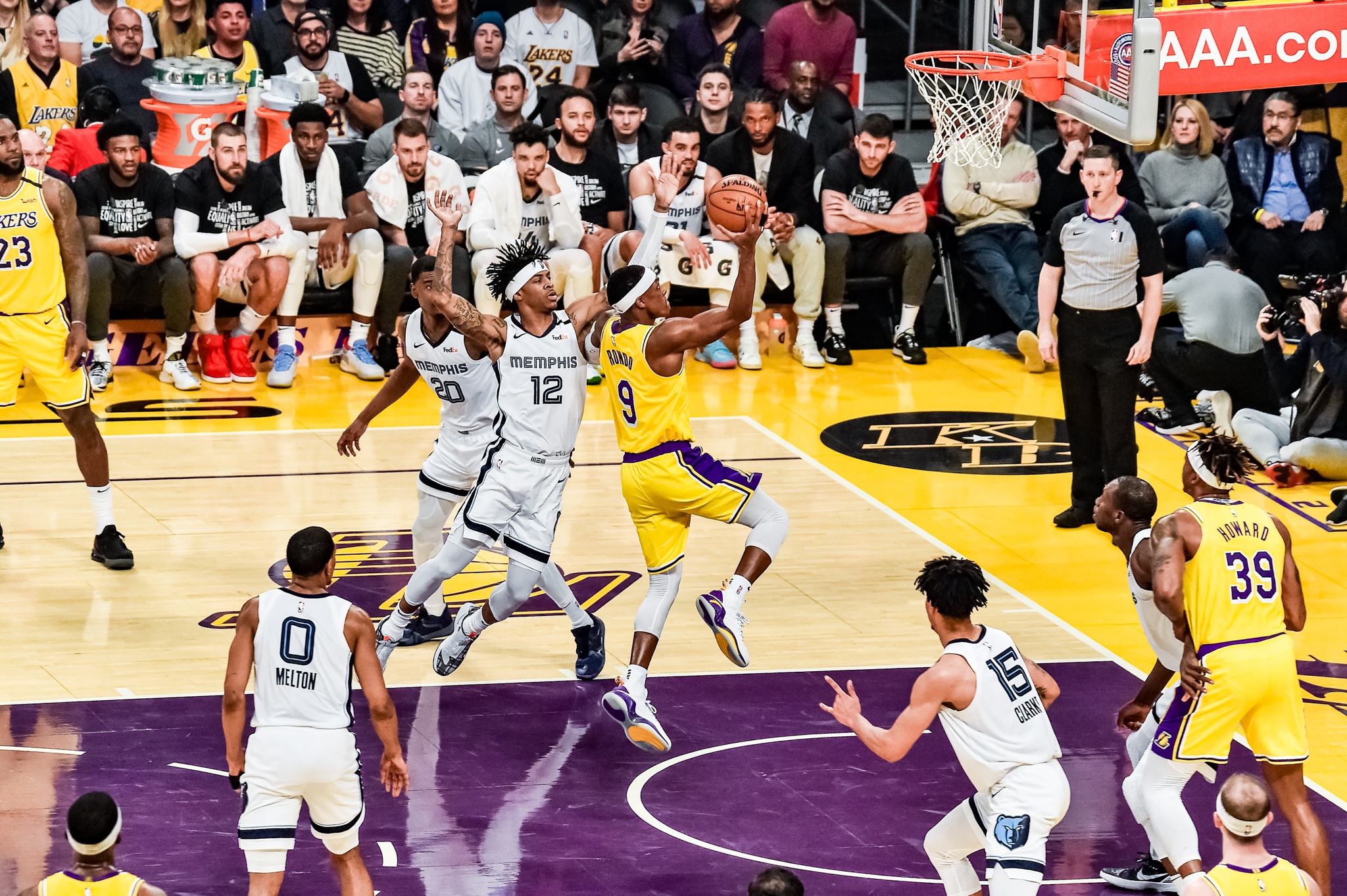 James and Davis do work as Lakers handle Grizzlies