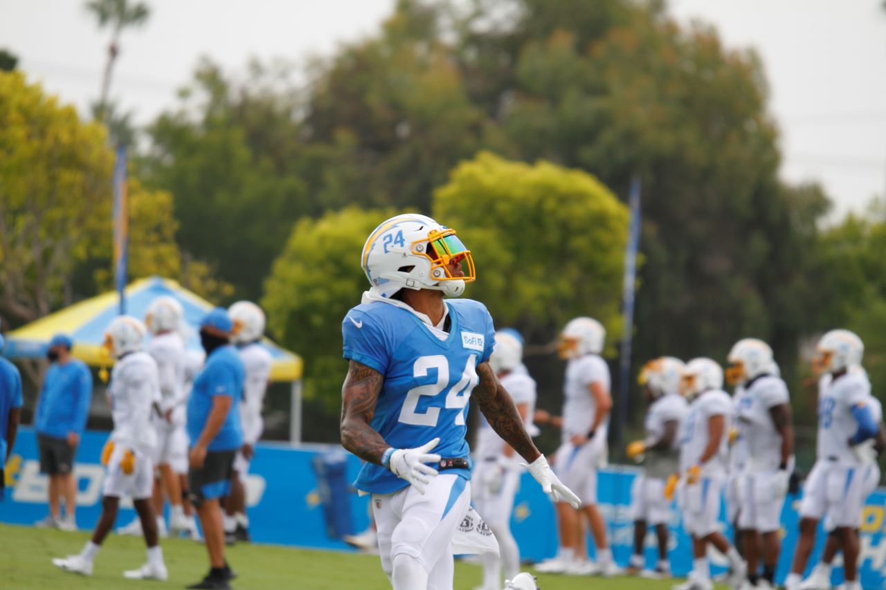 Los Angeles Chargers safeties Rayshawn Jenkins, Desmond King, Nasir  Adderley and Alohi Gilman are options to replace All-Pro Derwin James  should he miss time during the 2020 NFL regular season.