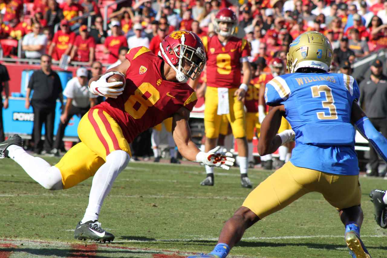 JT Daniels, Amon-Ra St. Brown create freshman connection at USC, NFL Draft