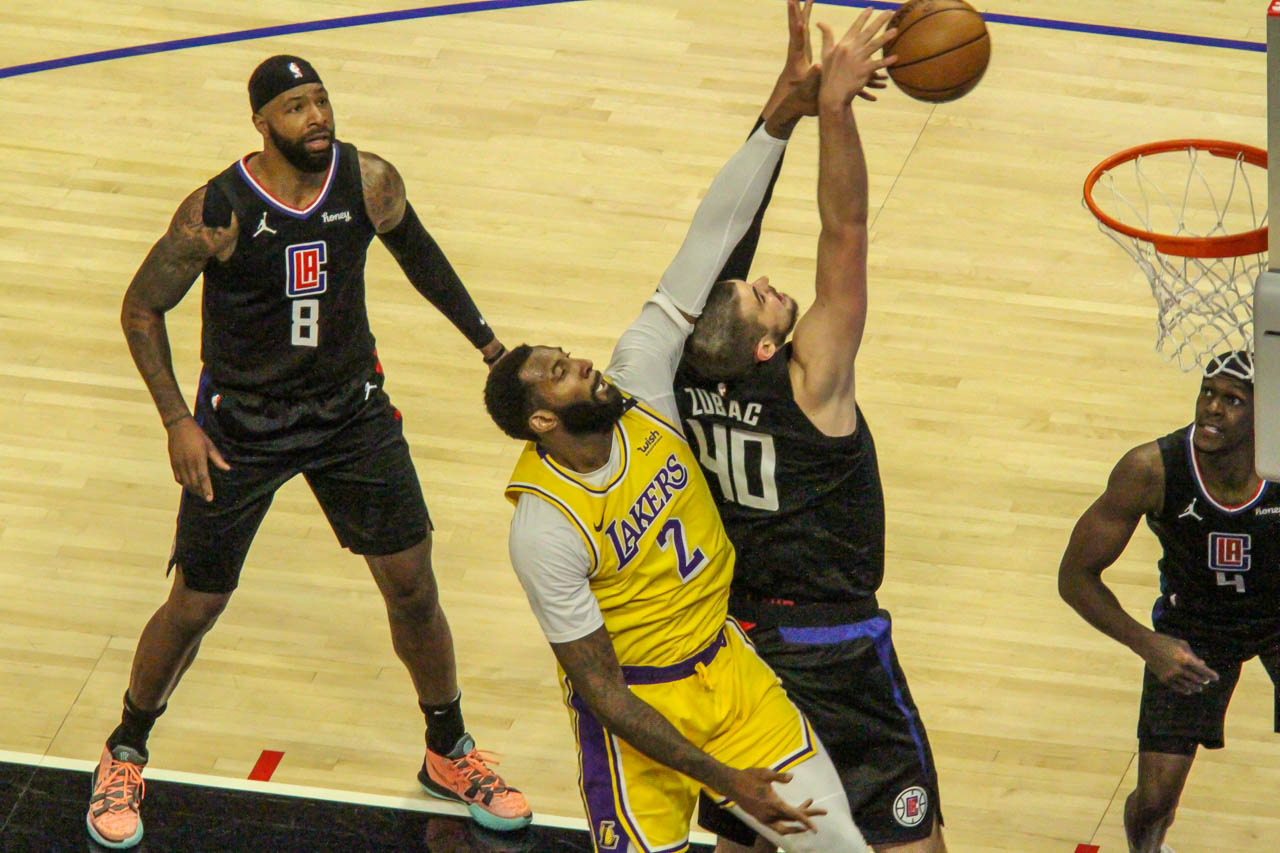 Clippers and Lakers play at Staples Center on May 6, 2021