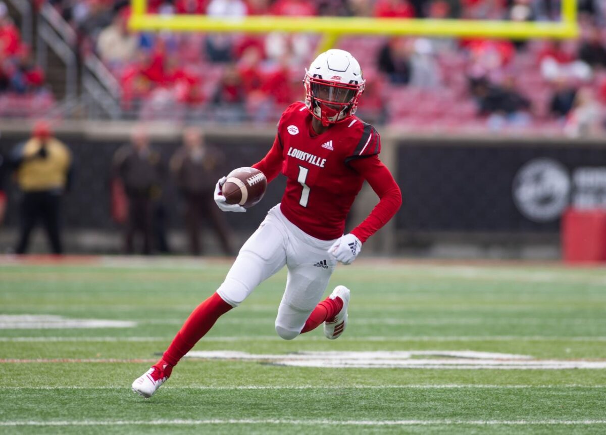 Louisville wide receiver Tutu Atwell was drafted by the Los Angeles Rams 