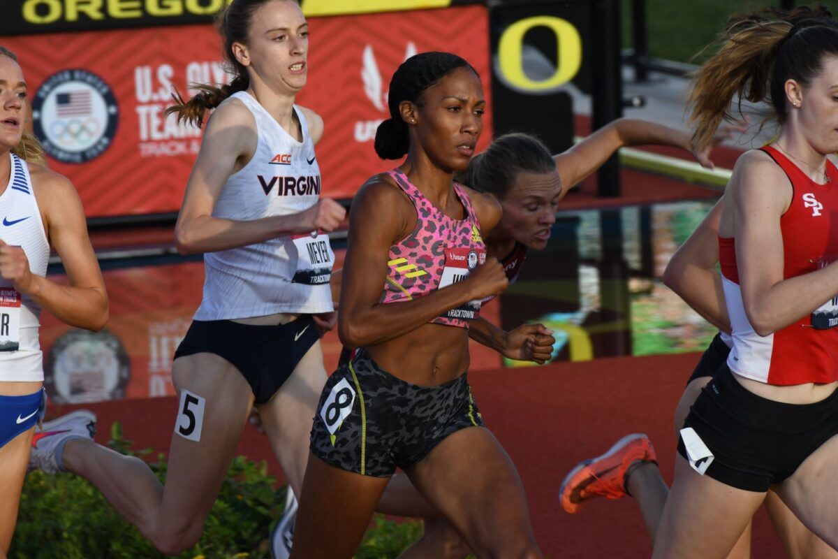 Ajee Wilson wins the 800 at the US Olympic Track and Field Trials 