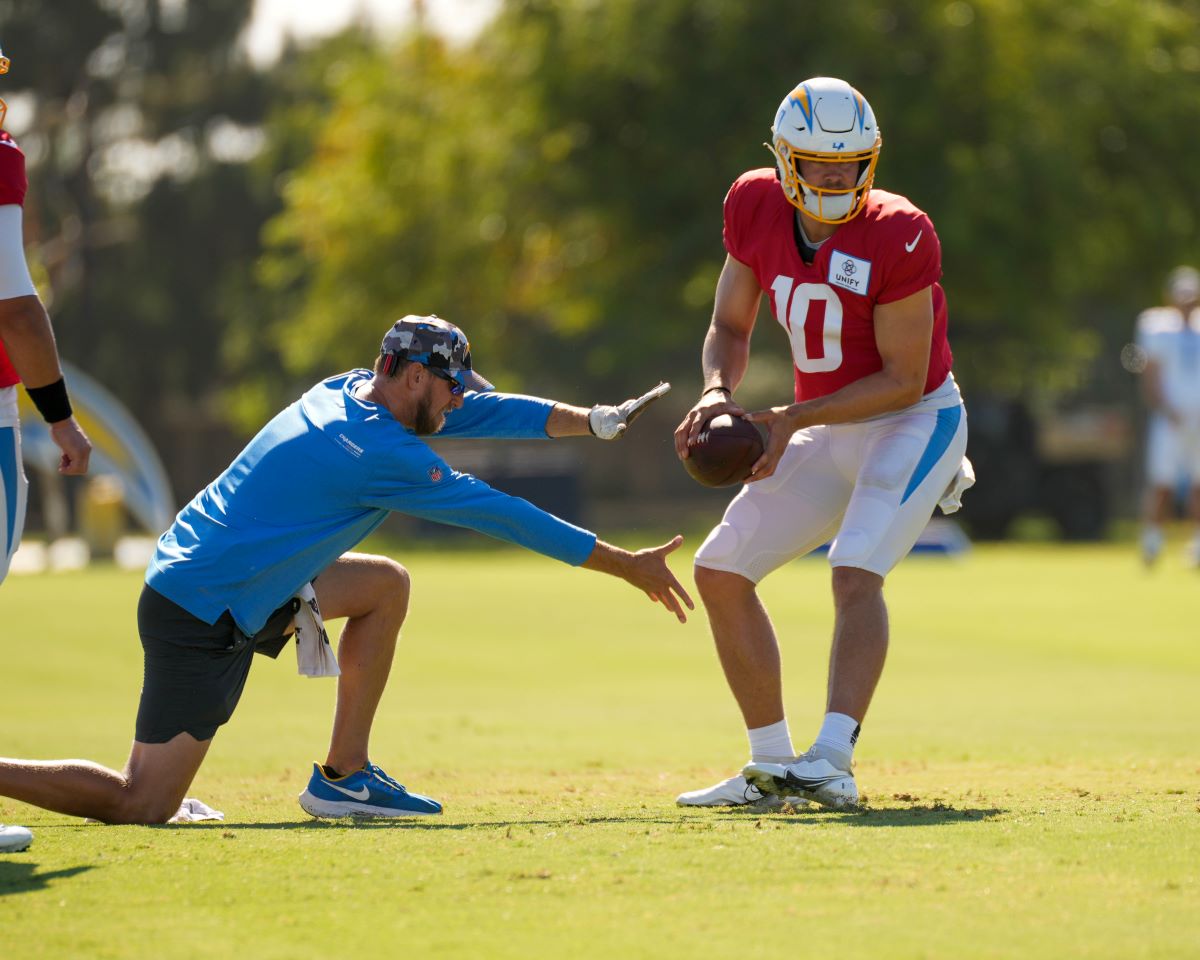 LA Chargers Justin Herbert franchise quarterback learn playbook